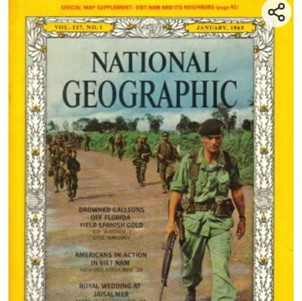 Vintage 1965 National Geographic Magazine